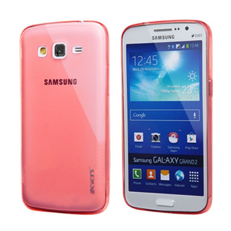 Силиконовая накладка Leiers Thin Ice Series 0.5mm для Samsung Galaxy Grand 2 (G7102) - Red: фото 1 з 10