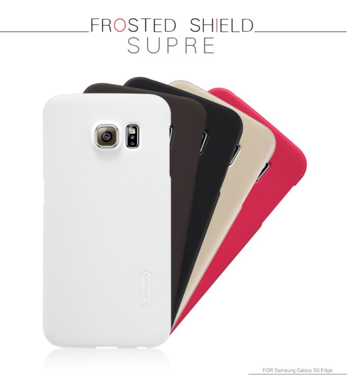 Пластиковая накладка NILLKIN Frosted Shield для Samsung Galaxy S6 edge (G925) - Black: фото 8 з 16