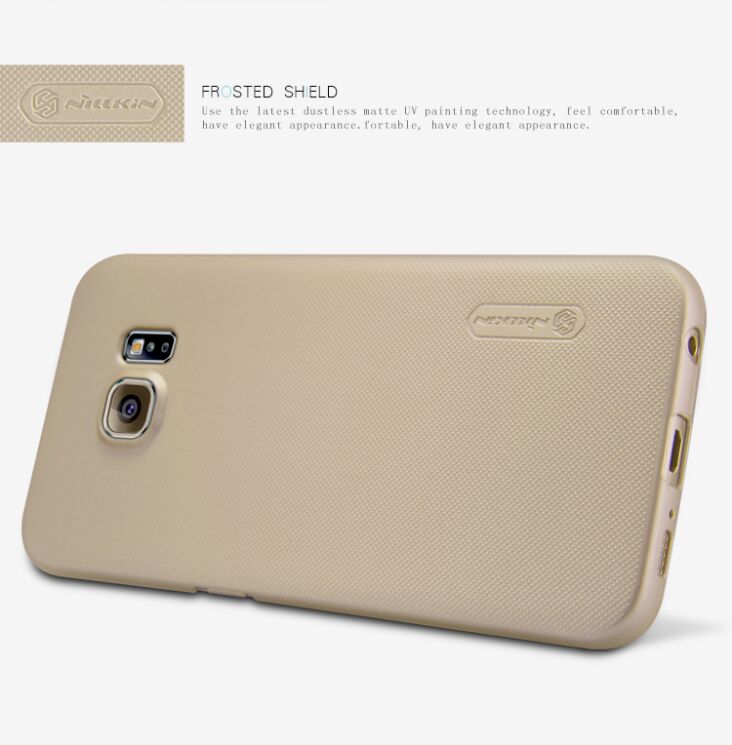 Пластиковая накладка NILLKIN Frosted Shield для Samsung Galaxy S6 edge (G925) - Gold: фото 13 з 16