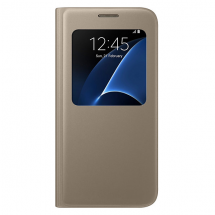 Чехол S View Cover для Samsung Galaxy S7 (G930) EF-CG930PBEGWW - Gold: фото 1 из 5