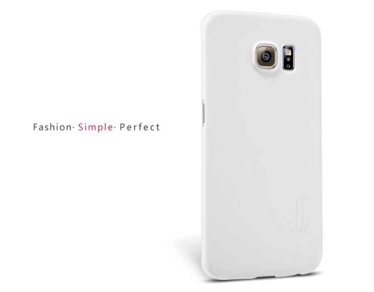 Пластиковая накладка NILLKIN Frosted Shield для Samsung Galaxy S6 edge (G925) - White: фото 10 из 16