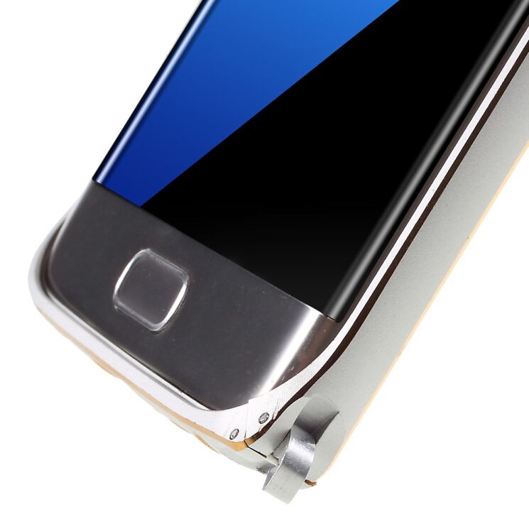 Бампер LOVE MEI Buckle Metal для Samsung Galaxy S7 edge (G935) - Silver: фото 7 з 8