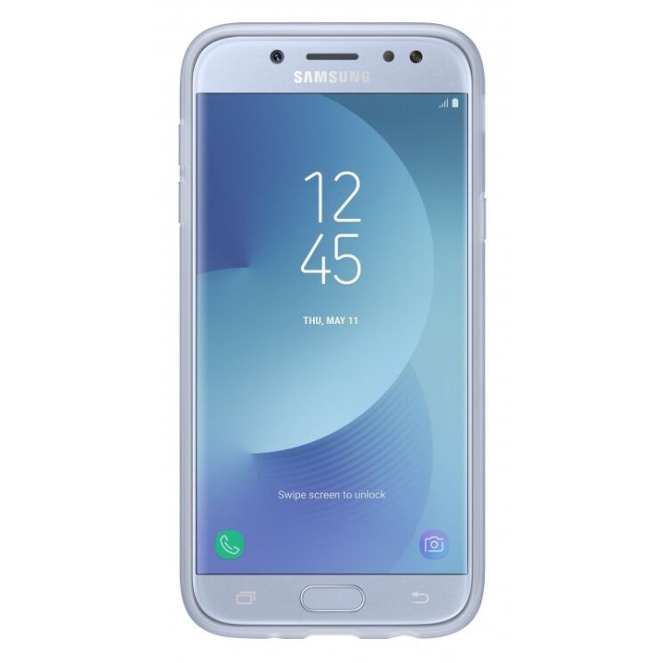 Силиконовый (TPU) чехол Jelly Cover для Samsung Galaxy J7 2017 (J730) EF-AJ730TLEGRU - Blue: фото 2 из 3