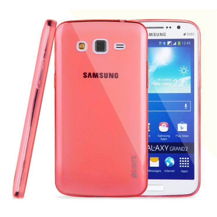 Силиконовая накладка Leiers Thin Ice Series 0.5mm для Samsung Galaxy Grand 2 (G7102) - Red: фото 2 из 10