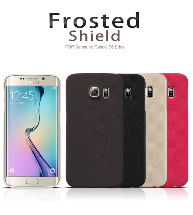 Пластиковая накладка NILLKIN Frosted Shield для Samsung Galaxy S6 edge (G925) - Gold: фото 7 з 16