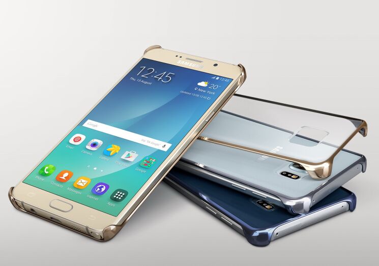 Накладка Glossy Cover для Samsung Galaxy Note 5 (N920) EF-QN920MBEGRU - Gold: фото 5 из 7