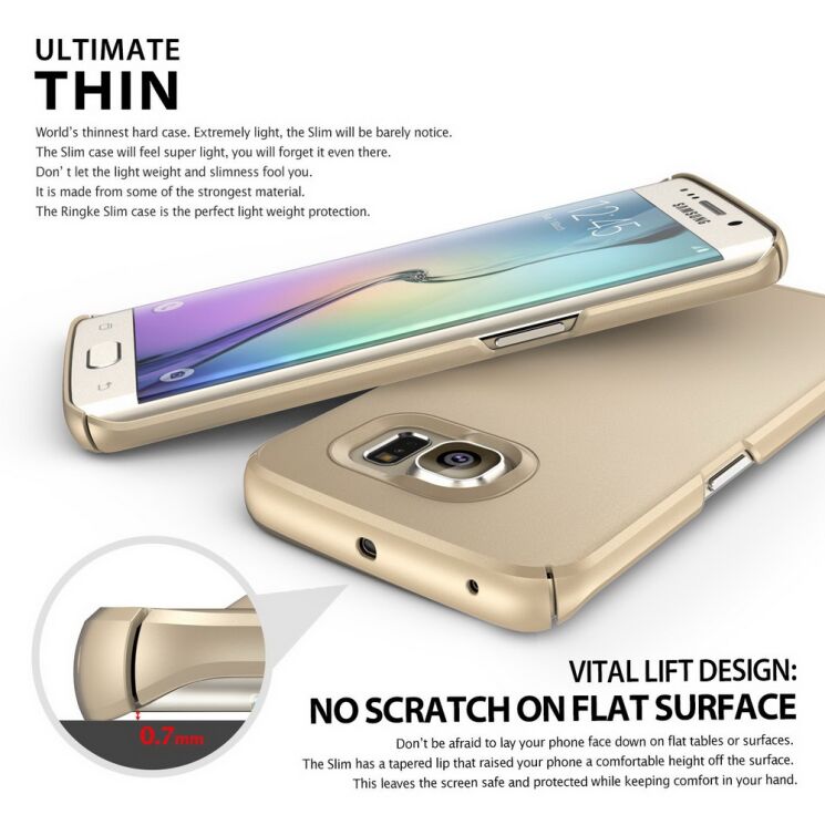 Чохол Ringke SLIM для Samsung Galaxy S6 edge (G925) - Transparent: фото 3 з 6