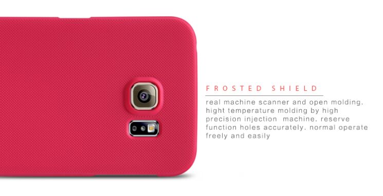 Пластиковая накладка NILLKIN Frosted Shield для Samsung Galaxy S6 edge (G925) - Red: фото 15 из 16