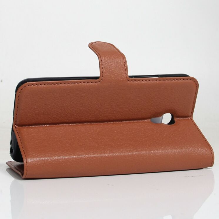 Чохол Deexe Wallet Style для Meizu M5 - Brown: фото 4 з 6