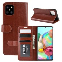 Чехол-книжка Deexe Wallet Style для Samsung Galaxy Note 10 Lite (N770) - Brown: фото 1 из 8