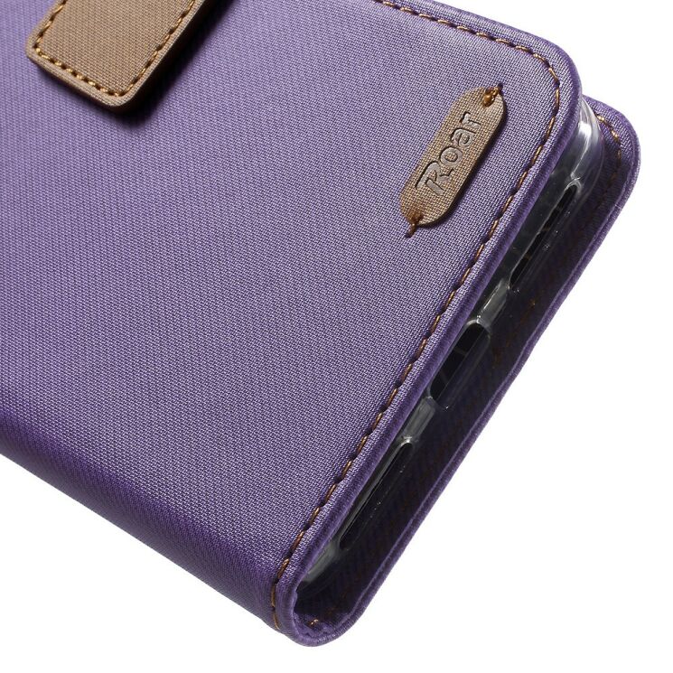 Чохол-книжка ROAR KOREA Cloth Texture для Xiaomi Redmi Note 4X - Purple: фото 5 з 5
