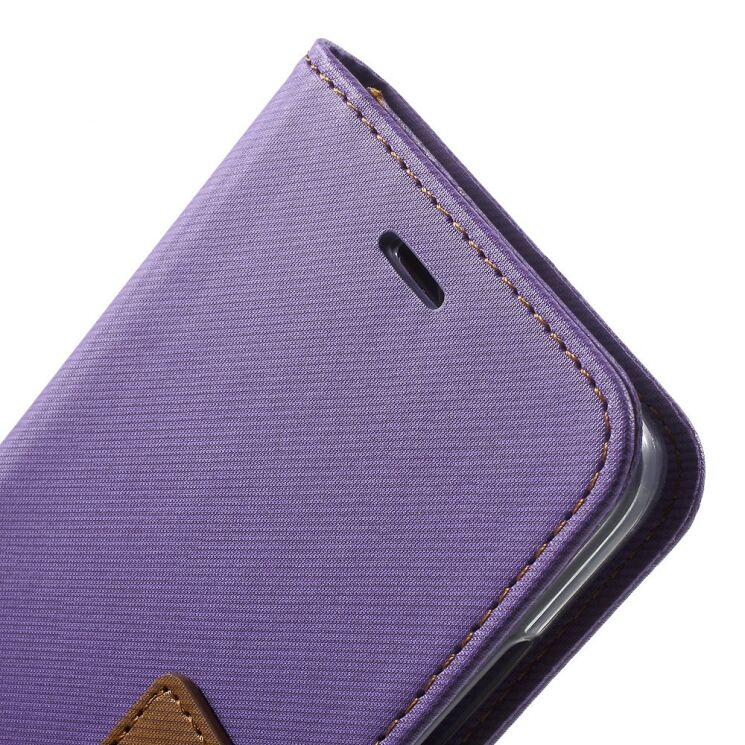 Чохол-книжка ROAR KOREA Cloth Texture для Xiaomi Redmi Note 4X - Purple: фото 4 з 5