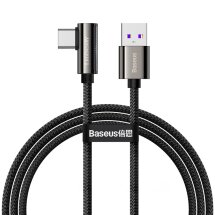 Дата-кабель Baseus Legend Series Elbow USB to Type-C (66W, 1m) - Black: фото 1 з 14