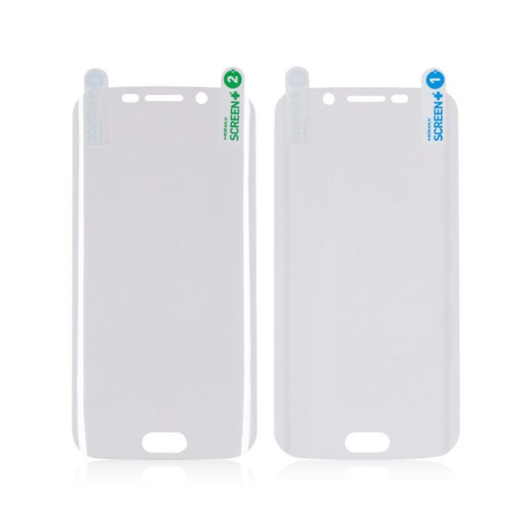 Комплект защитных пленок (лицевая+задняя) MOMAX Curved PRO+ HD для Samsung Galaxy S6 edge (G925): фото 3 з 7