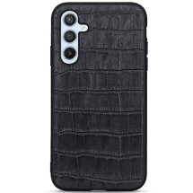 Шкіряний чохол UniCase Croco Skin для Samsung Galaxy A54 (A546) - Black: фото 1 з 5