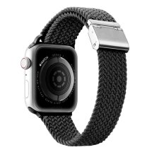 Ремінець DUX DUCIS Braided Nylon Strap для Apple Watch 38 / 40 / SE 40 / 41 mm - Black: фото 1 з 9