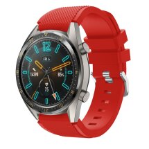 Ремінець UniCase Twill Texture для годинників з шириною кріплення 22 мм - Red: фото 1 з 5