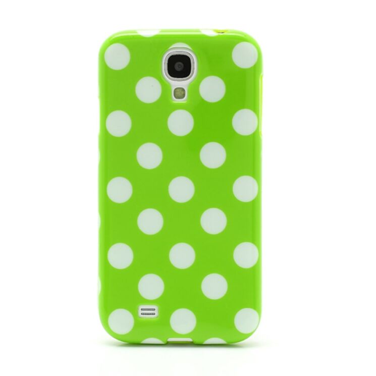 Силиконовая накладка Deexe Dot Style для Samsung Galaxy S4 (i9500) - Green: фото 2 из 6