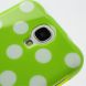 Силиконовая накладка Deexe Dot Style для Samsung Galaxy S4 (i9500) - Green (GS4-9587E). Фото 5 из 6