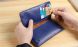 Универсальный чехол-портмоне FLOVEME Retro Wallet для смартфонов - Dark Blue (981049DB). Фото 11 из 11