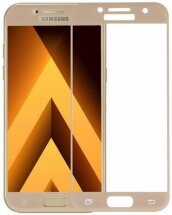 Захисне скло Deexe 5D Full Glue для Samsung Galaxy A7 2017 (A720) - Gold: фото 1 з 1