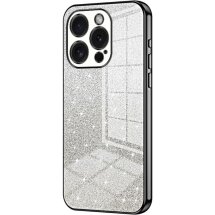 Защитный чехол Deexe Sparkles Cover для Apple iPhone 15 Pro - Black: фото 1 из 7