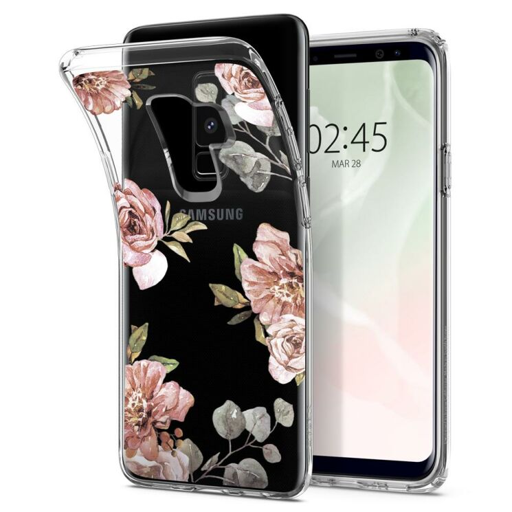 Защитный чехол Spigen SGP Liquid Crystal Blossom для Samsung Galaxy S9+ (G965) - Flower: фото 2 из 15