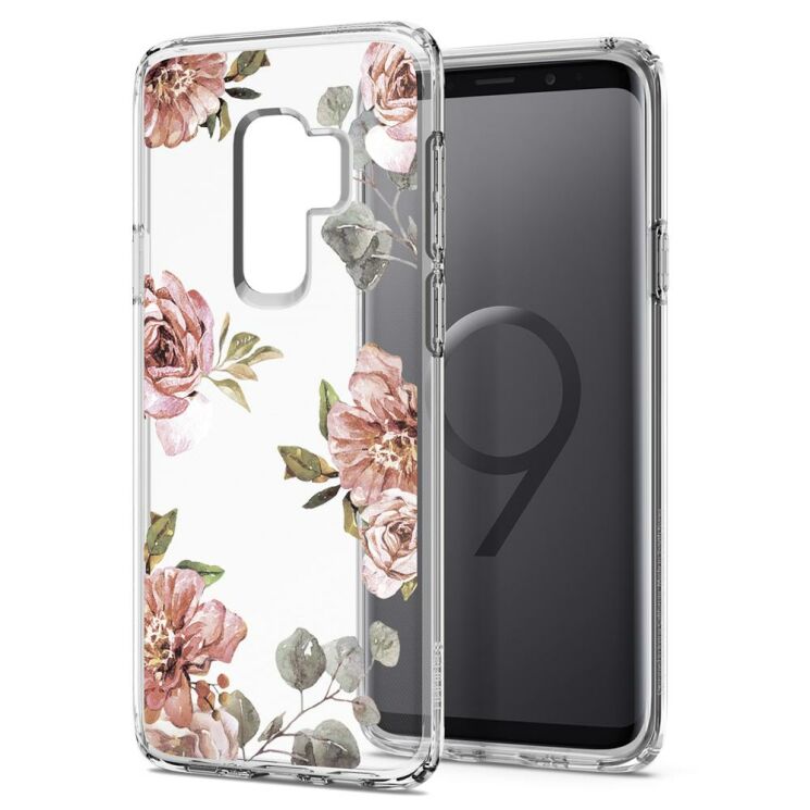 Защитный чехол Spigen SGP Liquid Crystal Blossom для Samsung Galaxy S9+ (G965) - Flower: фото 3 из 15