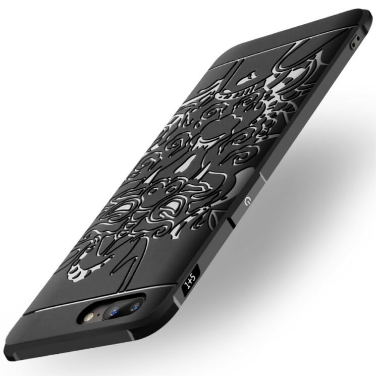 Защитный чехол UniCase Dragon Style для OnePlus 5 - Black: фото 2 из 4