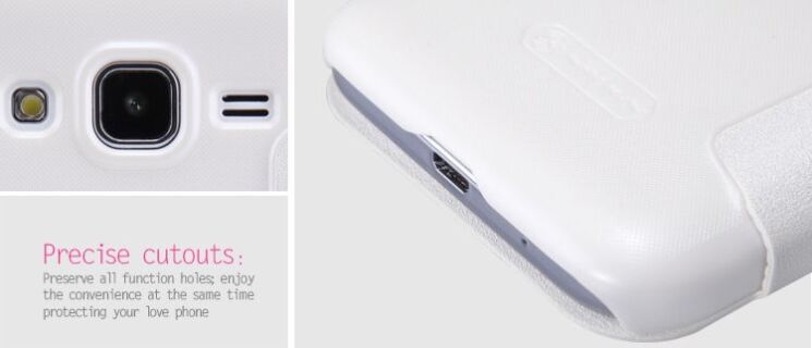 Чехол NILLKIN Sparkle Series для Samsung Galaxy Core Prime (G360) - White: фото 13 из 14