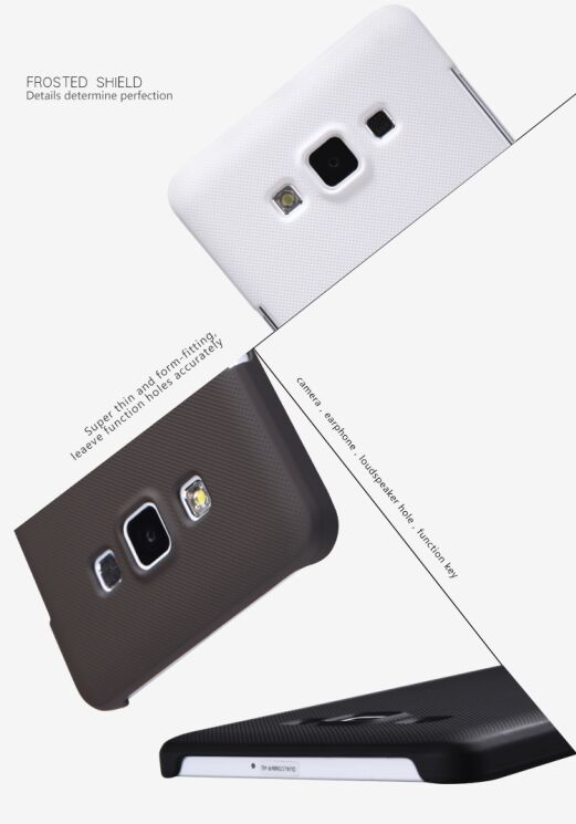 Пластиковая накладка NILLKIN Frosted Shield для Samsung Galaxy A7 (A700) - Black: фото 16 из 17
