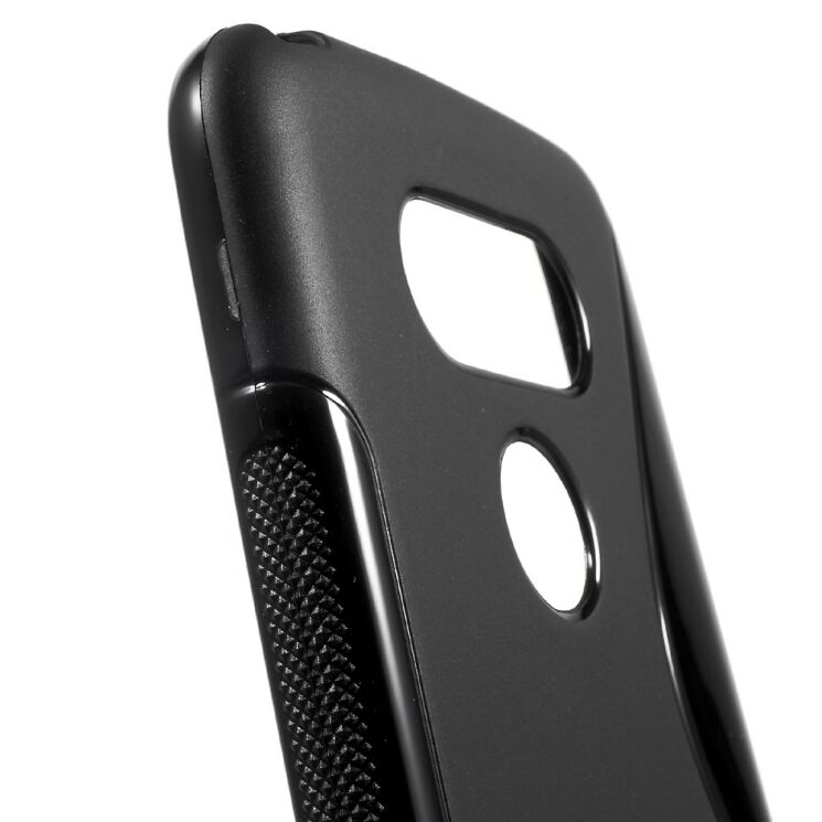 Силиконовый чехол Deexe S Line для LG G5 - Black: фото 6 из 8