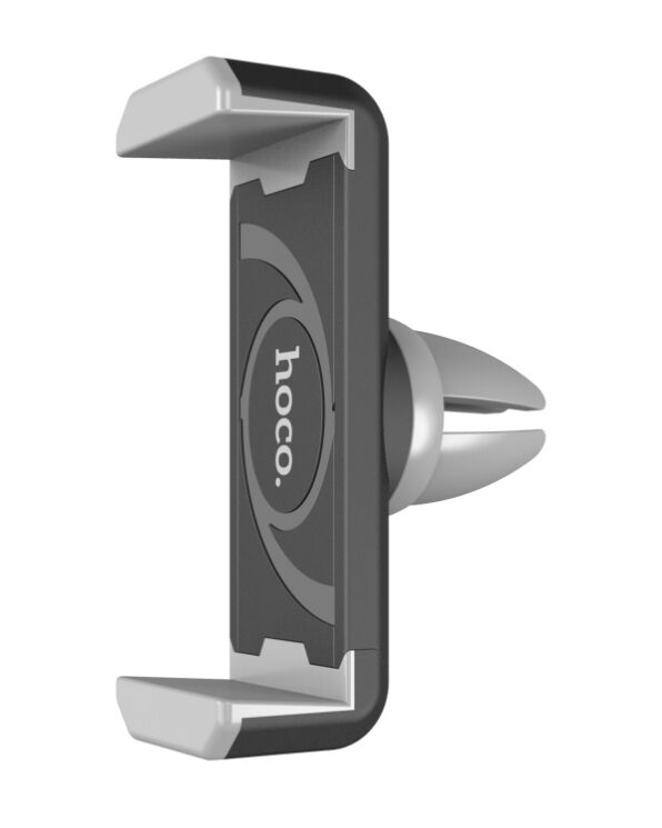 Автомобильный держатель на воздуховод HOCO CPH01 для смартфонов шириной до 80 мм - Black: фото 1 из 9
