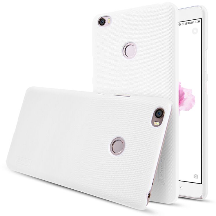 Пластиковый чехол NILLKIN Frosted Shield для Xiaomi Mi Max - White: фото 1 из 15