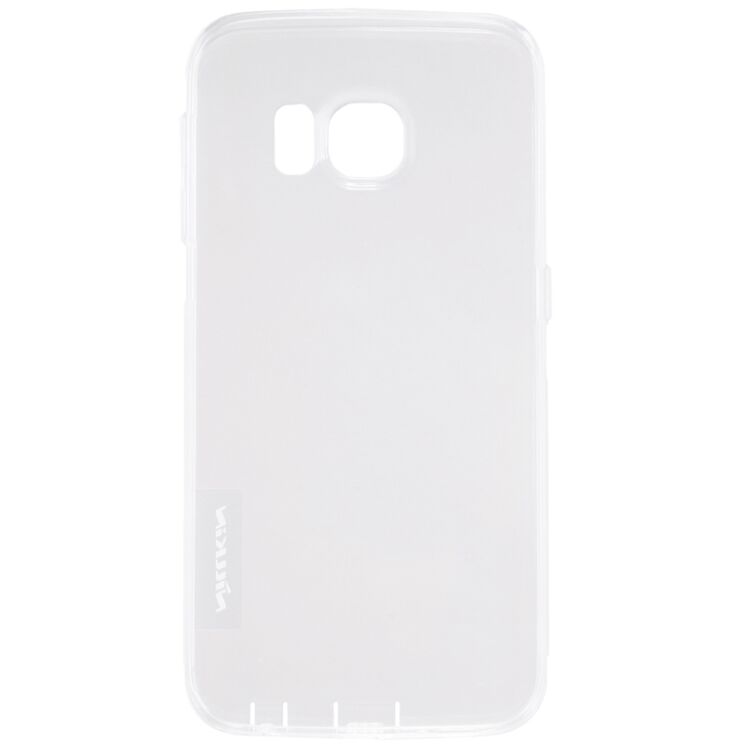 Силиконовая накладка NILLKIN 0.6mm Nature TPU для Samsung Galaxy S6 edge - White: фото 3 из 13