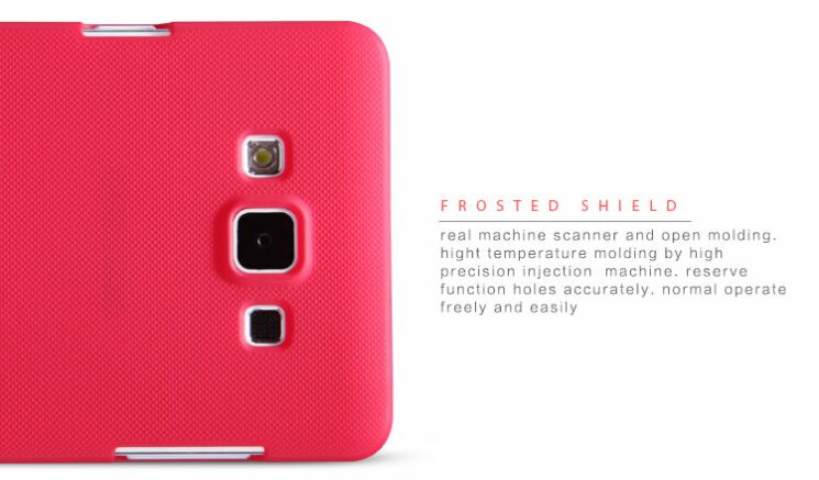 Пластиковая накладка NILLKIN Frosted Shield для Samsung Galaxy A7 (A700) - Red: фото 14 из 17