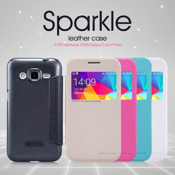 Чохол NILLKIN Sparkle Series для Samsung Galaxy Core Prime (G360) - Gold: фото 7 з 13