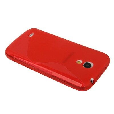 Силиконовая накладка Deexe S Line для Samsung Galaxy S4 mini (i9190) - Red: фото 3 из 5