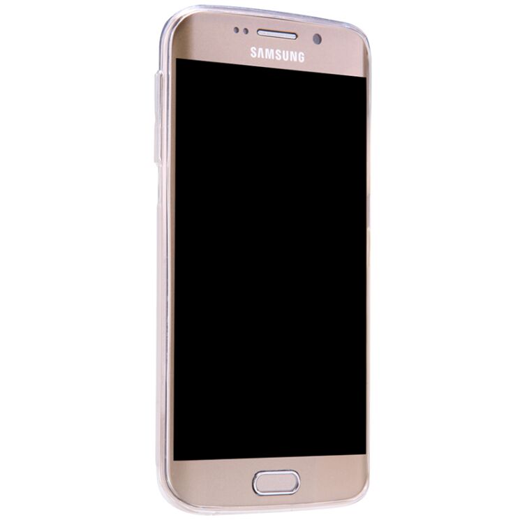 Силиконовая накладка NILLKIN 0.6mm Nature TPU для Samsung Galaxy S6 edge - White: фото 4 из 13