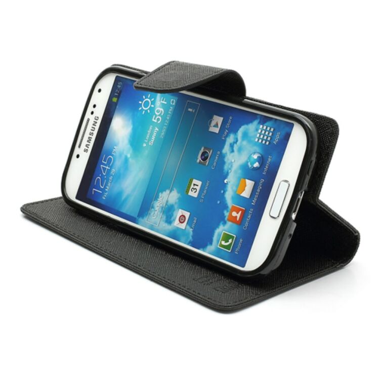 Чехол MERCURY Fancy Diary для Samsung Galaxy S4 (i9500) - Black: фото 3 из 6