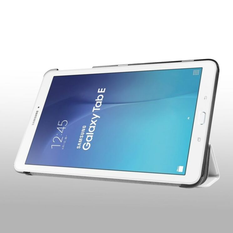 Чохол UniCase Slim для Samsung Galaxy Tab E 9.6 (T560/561) - White: фото 4 з 7
