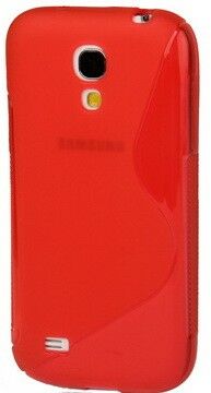 Силиконовая накладка Deexe S Line для Samsung Galaxy S4 mini (i9190) - Red: фото 1 из 5