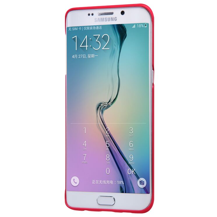 Пластиковая накладка NILLKIN Frosted Shield для Samsung Galaxy S6 edge+ (G928) - Red: фото 6 из 17