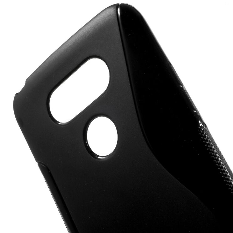 Силиконовый чехол Deexe S Line для LG G5 - Black: фото 5 из 8