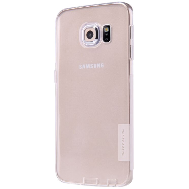 Силіконова накладка NILLKIN 0.6mm Nature TPU для Samsung Galaxy S6 edge - White: фото 1 з 13