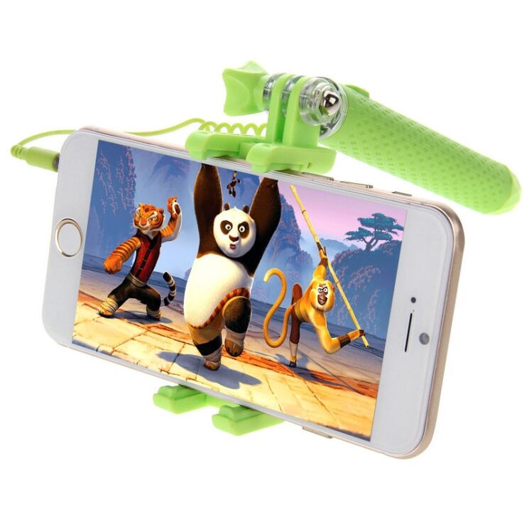 Селфі-монопод для смартфонів HAWEEL Selfie Stick - Green: фото 5 з 13