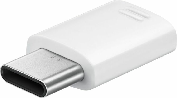 Адаптер Samsung MicroUSB Connector EE-GN930BWRGRU (MicroUSB to USB Type-C) - White: фото 1 из 4