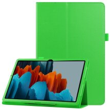 Чехол Deexe Folder Style для Samsung Galaxy Tab S7 Plus (T970/975) / S8 Plus (T800/806) - Green: фото 1 из 7