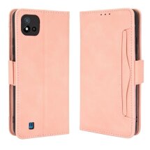 Чохол Deexe Wallet Stand для Realme C11 2021 - Pink: фото 1 з 14
