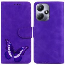 Чехол-книжка Deexe Butterfly Pattern для Infinix Hot 30 Play (X6835B) - Purple: фото 1 из 6